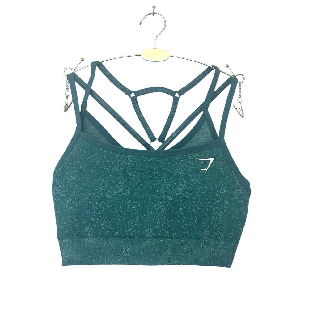 NWOT Gymshark Adapt Fleck Seamless Sports Bra Green Size S